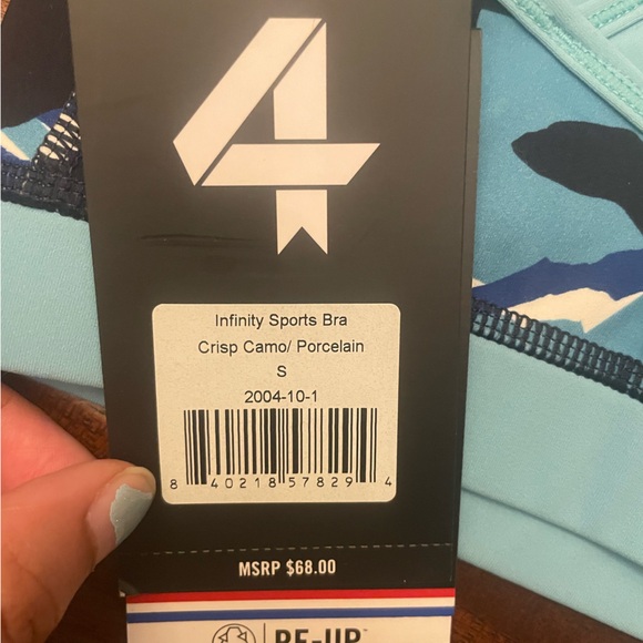 Fourlaps Infinity Sports Bra Crisp Camo/Porcelain - Picture 3 of 6